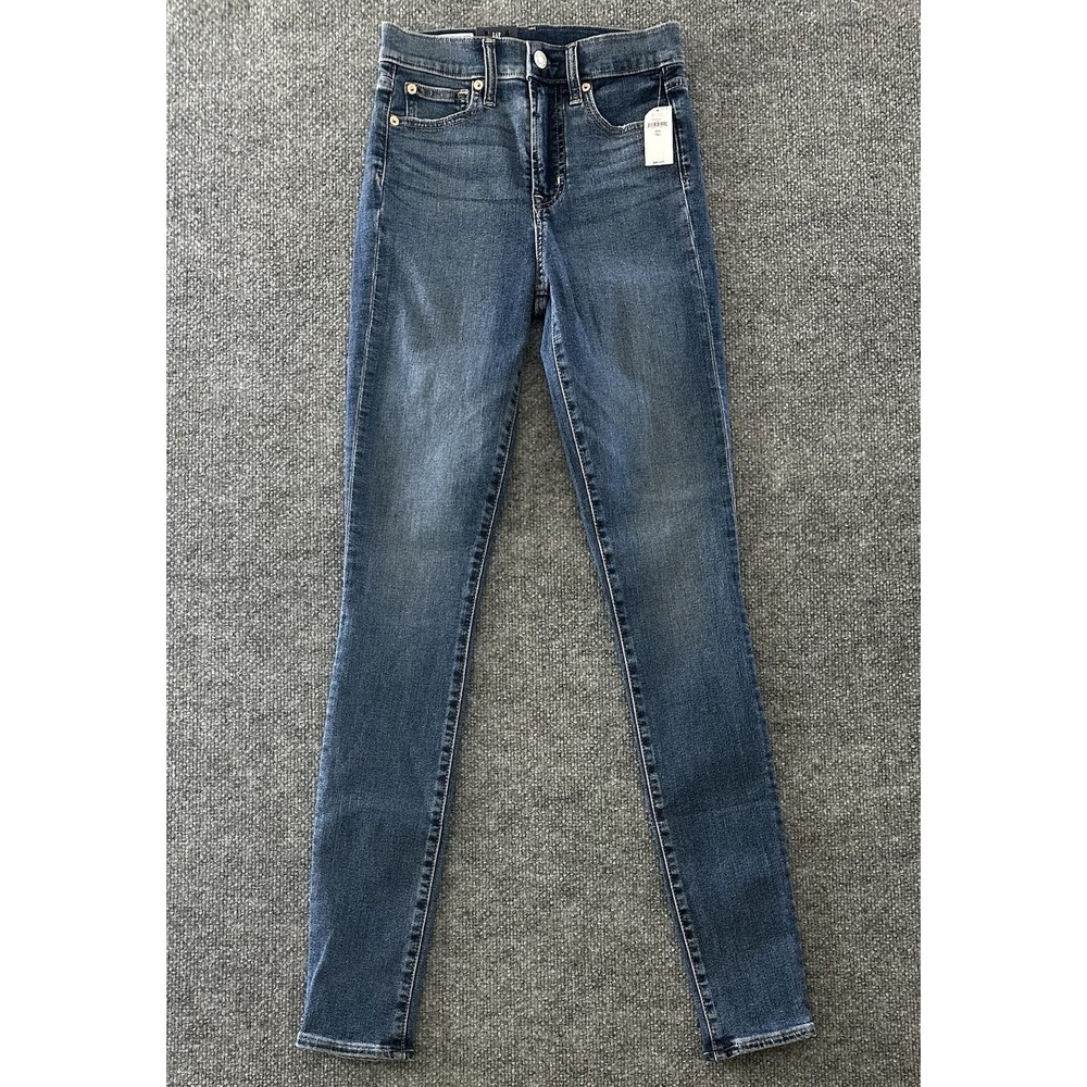 Gap True Skinny Jeans Womens 25 Blue‎ Denim Medium Wash Cotton Blend